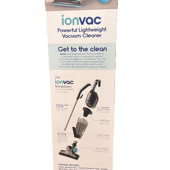 Ionvac / Zipvac Powerful Lightweight 3-in-1 Vacuum Cleaner (NEW w Box) - Picture 4 of 5